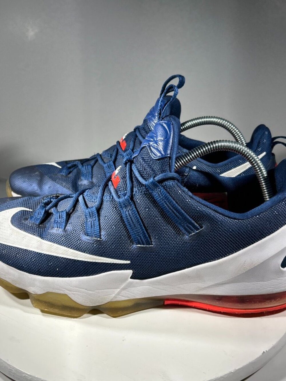 Nike LeBron 13 XIII Low USA Mens Basketball Shoes Size 12 Blue White Sneakers